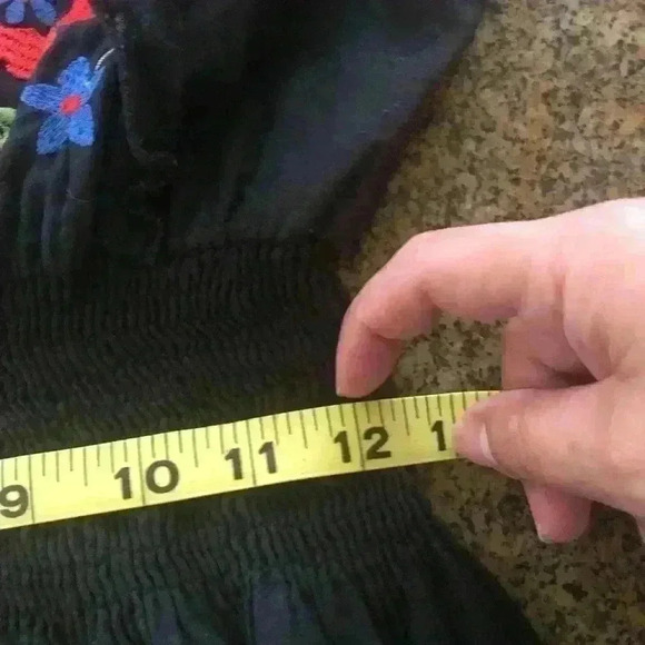 VTG Speed Control New York Black Embroidered Dress Women M - Picture 10 of 12